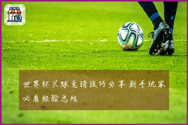 世界杯买球竞猜技巧分享 新手玩家必看经验总结