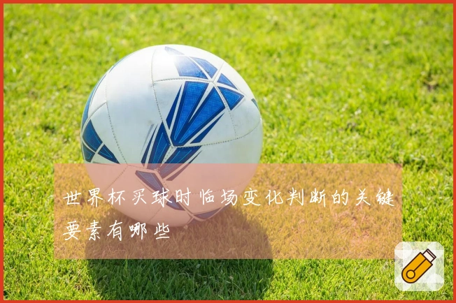 世界杯买球时临场变化判断的关键要素有哪些